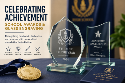 Celebrating Achievement with School Awards and Personalised Glass Engraving